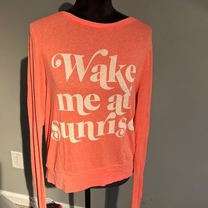 Wildfox long sleeve light weight top size medium